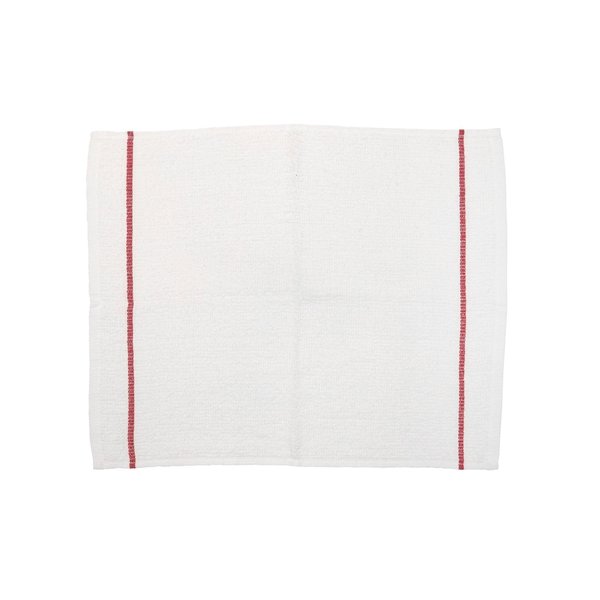 Monarch Ribbed Utility Bar Mop Towels Red stripe , 4PK SC-UC-RED